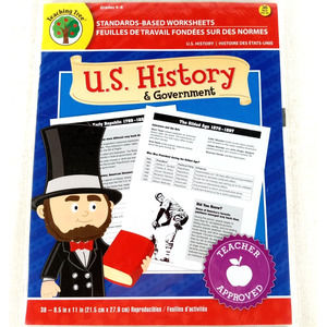Teaching Tree U.S. History & Government Standards Based Worksheets Grades 4-6.